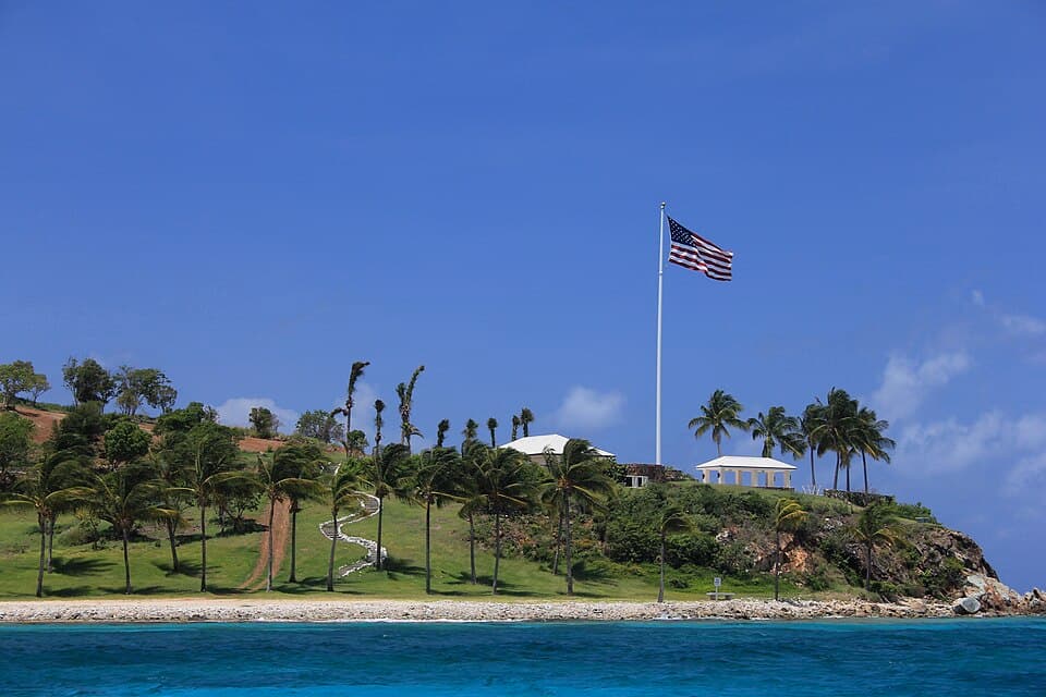 Photograph of Great St. James Island, Great St. James Island, U.S. Virgin Islands - location connected to the Jeffrey Epstein case