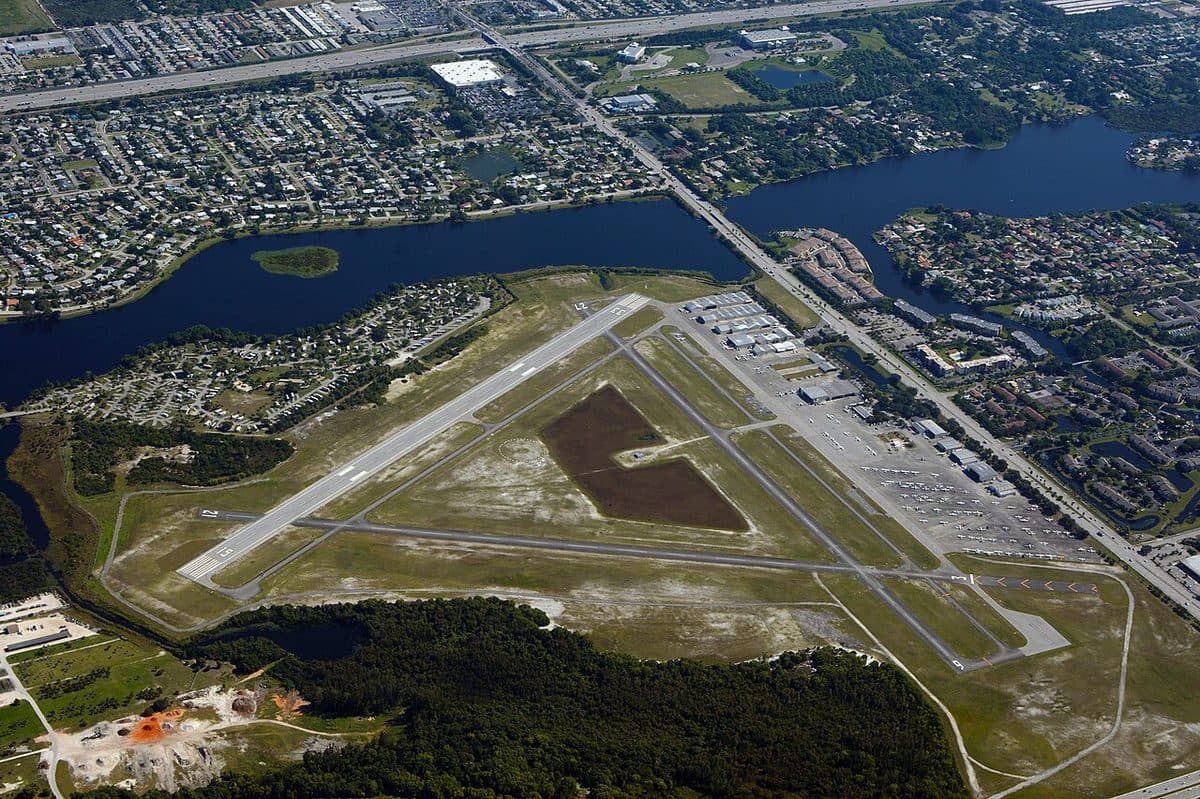 Photograph of Palm Beach International Airport, 1000 James L Turnage Blvd, West Palm Beach, FL 33415 - location connected to the Jeffrey Epstein case